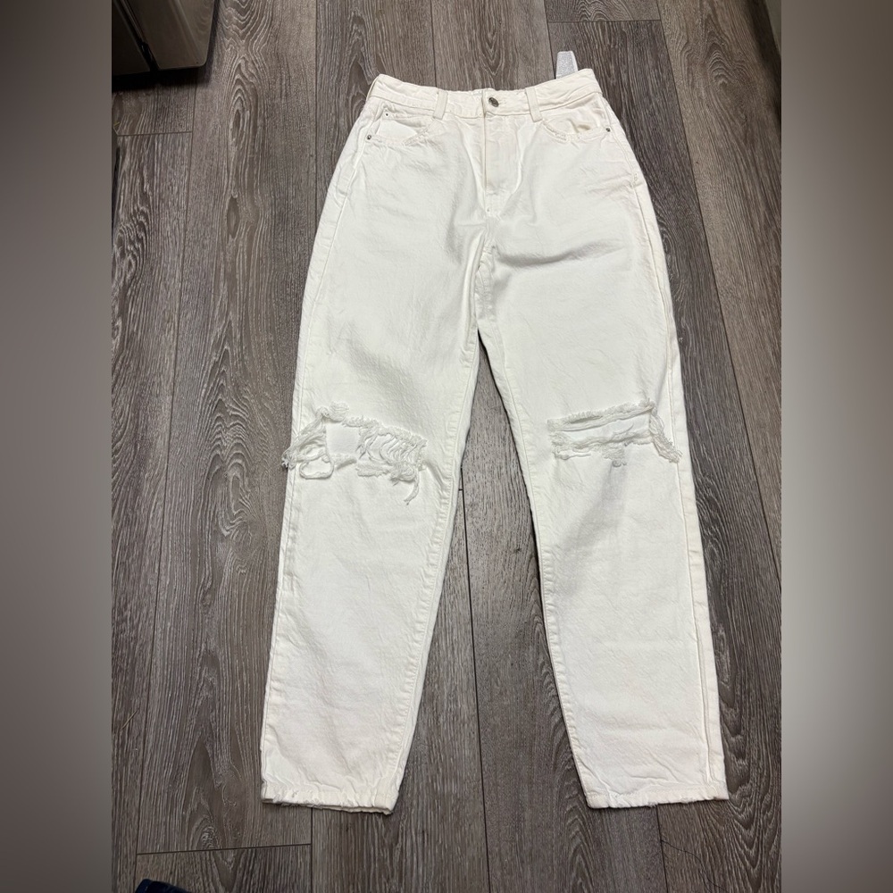 Zara white women’s jeans